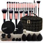 Set de Brochas de Maquillaje Profesional + Neceser de Viaje
