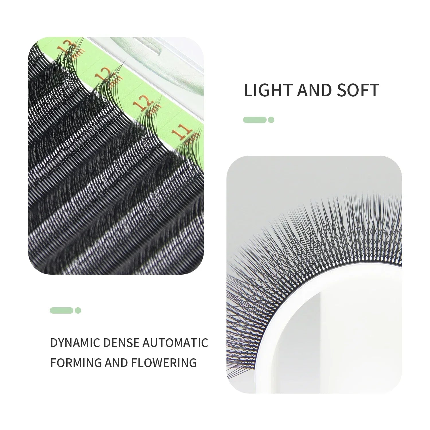 Pestañas Postizas en Abanico Premade 3D/4D/5D/6D — Efecto Volumen Natural