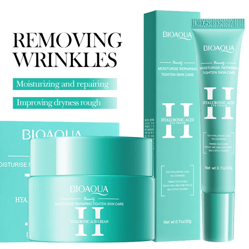 Set BIOAQUA Retinol — Crema Facial y Contorno de Ojos Antiedad