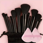 Set de 13 Brochas de Maquillaje Profesional — Mango de Colores