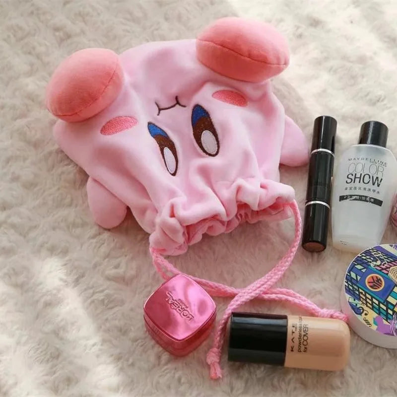 Bolsa de Cordón Kirby — Neceser Kawaii de Maquillaje