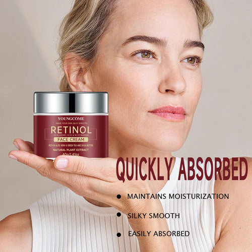 Crema 3 en 1 Retinol + Ácido Hialurónico + Aloe Vera 40g