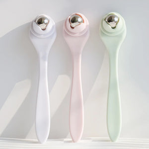 Roller Facial de Bolas de Acero — Masajeador Antiarrugas para Contorno de Ojos