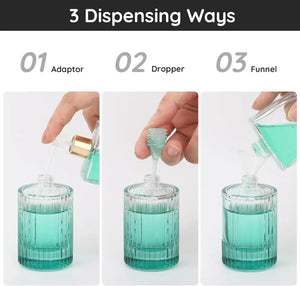 Set de 2 Perfumeros de Viaje Recargables 30ml — Cristal con Spray