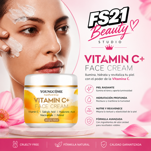 Crema Facial Vitamina C con Retinol — Hidratante y Reafirmante