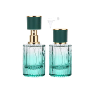 Set de 2 Perfumeros de Viaje Recargables 30ml — Cristal con Spray