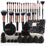Set de Brochas de Maquillaje Profesional + Neceser de Viaje