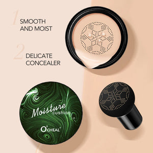 BB Cream Cojín Compacto con Esponja — Base de Maquillaje Natural