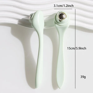 Roller Facial de Bolas de Acero — Masajeador Antiarrugas para Contorno de Ojos
