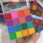 Paleta de Polvo Neón para Uñas — 16 Colores Efecto Espejo