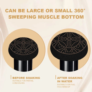 BB Cream Cojín Compacto con Esponja — Base de Maquillaje Natural
