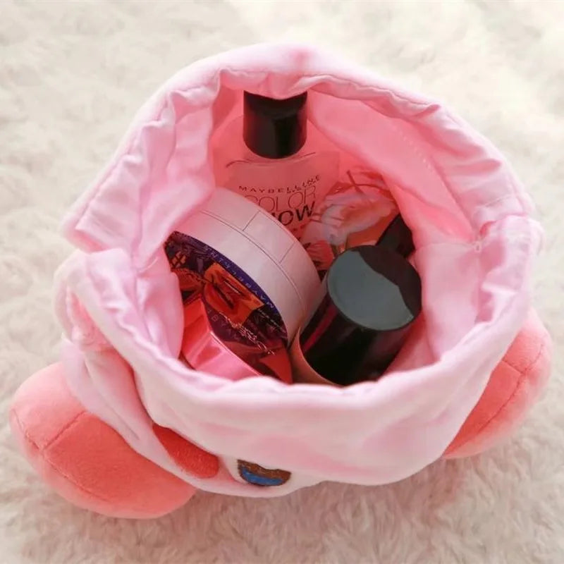 Bolsa de Cordón Kirby — Neceser Kawaii de Maquillaje