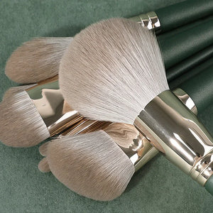 Set de 14 Brochas de Maquillaje Suaves — Rostro y Ojos