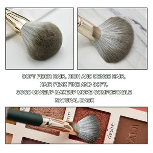 Set de 14 Brochas de Maquillaje Suaves — Rostro y Ojos