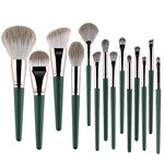 Set de 14 Brochas de Maquillaje Suaves — Rostro y Ojos