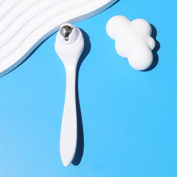 Roller Facial de Bolas de Acero — Masajeador Antiarrugas para Contorno de Ojos